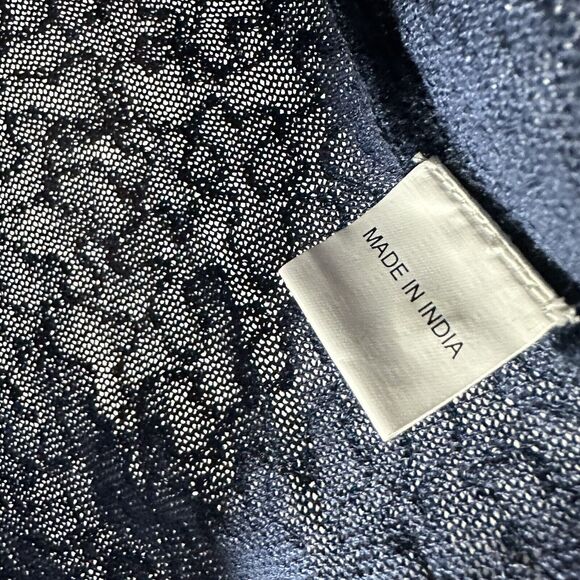 Chan Luu Blue All Over Sequin Long Sleeve Sweater Pullover Woman’s Medium EUC - Picture 7 of 11